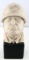 BENITO MUSSOLINI CHALKWARE BUST ARTIST SIGNED