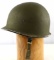 WWII US ARMY M1 HELMET WITH SPECIAL INTERIOR LINER