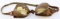WWI VERY EARLY FLIGHT GOGGLES W HINGED LENSES