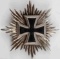 WWII GERMAN REICH IRON CROSS BREAST STAR DISPLAY