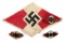 3 WWII GERMAN THIRD REICH HITLERJUGEND PATCH PIN