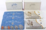 7 US MINT PROOF SILVER & UNCIRCULATED COIN SETS