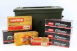 383 ROUNDS VARIOUS CAL & BRANDS IN METAL AMMO CAN