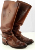 WWI WWII CAVALRY BOOTS W SPURS MADE IN ENGLAND