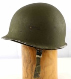 WWII US ARMY M1 HELMET WITH SPECIAL INTERIOR LINER