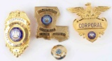 MIXED LOT OBSOLETE LOUISIANA STATE POLICE BADGES