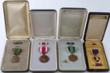 LOT OF US MILITARY BADGES & AWARDS PURPLE HEART