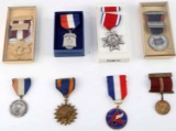 8 US MILITARY & OTHER SERVICE MEMBERSHIP MEDALS