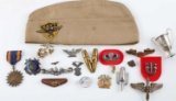US NAVY AIR FORCE PIN LOT W STERLING PCS & MORE