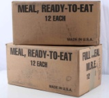 LOT OF 2 MRE MEALS TO GO 12 COUNT BOXES