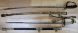 M1852 US NAVY &  M1902 ARMY OFFICER SWORD LOT