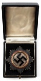 WWII THIRD REICH WAR ORDER OF GERMAN CROSS GOLD