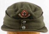 WWII THIRD REICH GERMAN RAD M43 EM FIELD CAP