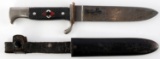 WWII GERMAN REICH HITLER YOUTH DAMASCUS KNIFE