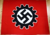 WWII GERMAN THIRD REICH DAF LABOUR BANNER FLAG