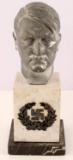 WWII GERMAN THIRD REICH ADOLF HITLER BUST MARBLE