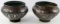 LOT OF 2 VINTAGE EGYPTIAN REVIVAL BRONZE BOWLS