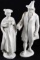 NYMPHENBURG 831 832 FIGURINES WOMAN & HUNTER