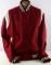 MAROON & WHITE 3XL FELT MOVIE PROP VARSITY JACKET