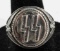 WWII GERMAN WAFFEN SS SILVER RING WITH SS RUNES