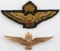 WWII HUNGARIAN PILOT WINGS EMBROIDERED & METAL