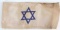 WWII GERMAN HOLOCAUST JEWISH STAR OF DAVID ARMBAND