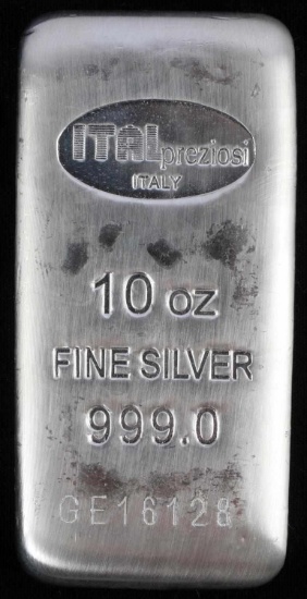 10 TROY OZ FINE SILVER BULLION BAR