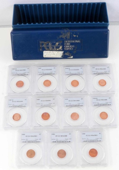 11 PCGS MS65 66 67 MIX OF MEMORIAL CENT LOT