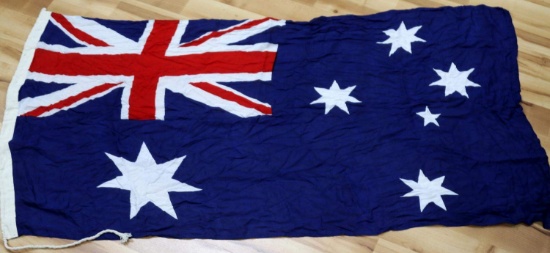 AUSTRALIAN FLAG COTTON CLOTH 33 BY 58 INCHES