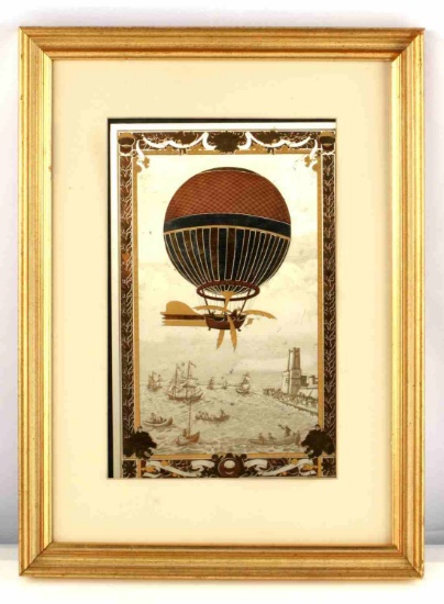 COPPER PLATE ALBERT ROBIDA FIRST CHANNEL CROSSING