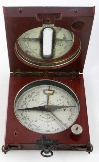 19TH CENTURY FRENCH MARITIME NAUTICAL COMPASS