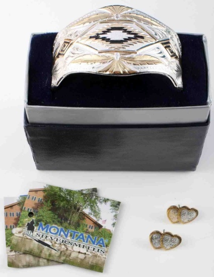 MONTANA SILVERSMITH TWO TONE CUFF BRACELET