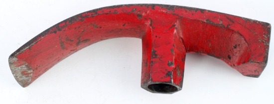 ANTIQUE FIREFIGHTER FIRE SERVICE RED AX AXE HEAD
