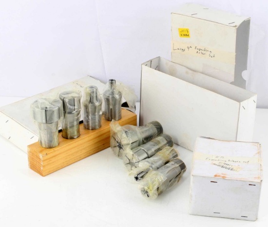 3 EXPANDING ARBOR SETS LATHE CHUCKS 4 & 8 PIECE