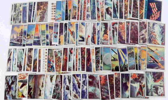 LOT OF 100 UNITED NATIONS AT WAR TRADING CARDS
