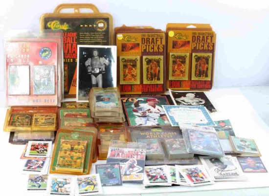 UNSEARCHED LOT FOOTBALL BASEBALL BASKETBALL CARDS