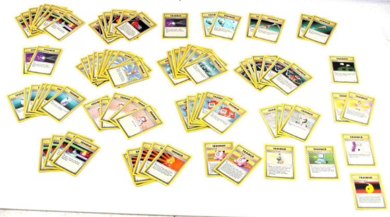 LOT OF 92 1999 GAMEFREAK POKEMON TRAINER CARDS
