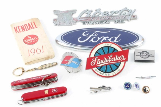 COLLECTION OF AUTOMOBILE & TRANSPORT EMBLEM LOT