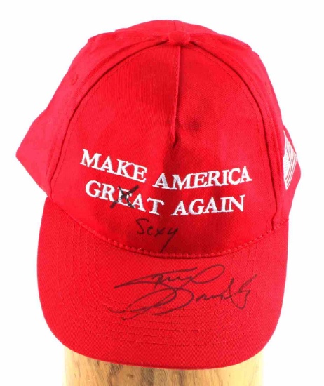 STORMY DANIELS SIGNED TRUMP MAGA HAT CAP
