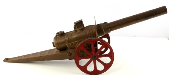 VINTAGE BIG BANG CANNON CONESTOGA TIN & CAST IRON