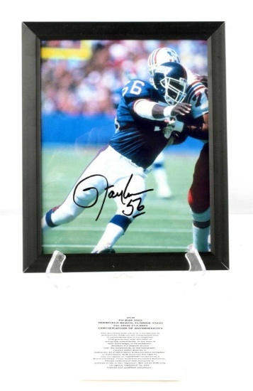 8X10 LAWRENCE TAYLOR SIGNED PICTURE CERTIFIED