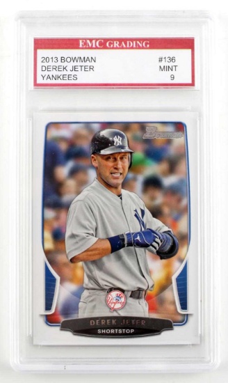 2013 DEREK JETER YANKEES GRADED BASEBALL CARD