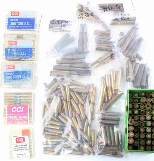APPROX 200 ROUNDS OF LOOSE RIFLE AMMO VARIOUS CAL