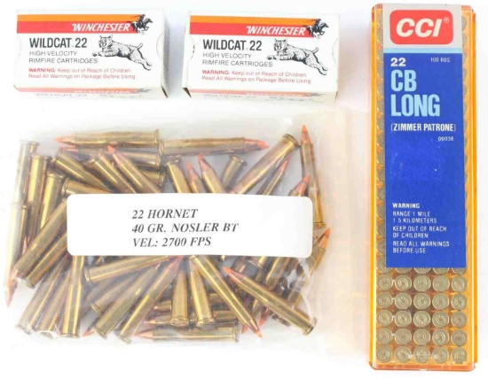 250 ROUNDS .22 CAL HORNET WINCHESTER CCI LONG