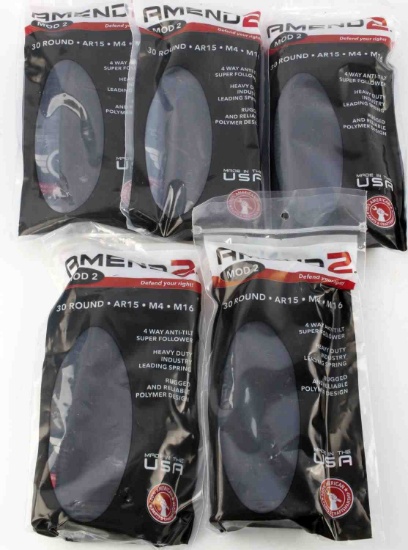 5 NEW AMEND2 MOD2 30 ROUND AR M4 MAGAZINES