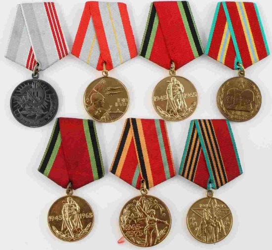 UNSEARCHED MIXED LOT OF RUSSIAN SOVIET USSR MEDALS