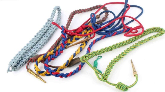 LOT OF 5 AQGILLETTE SHOULDER CORDS UNITED STATES