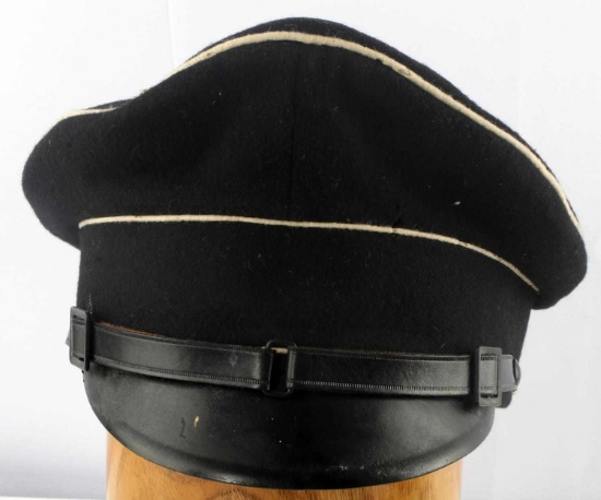 WWII GERMAN THIRD REICH WAFFEN SS NCO VISOR HAT