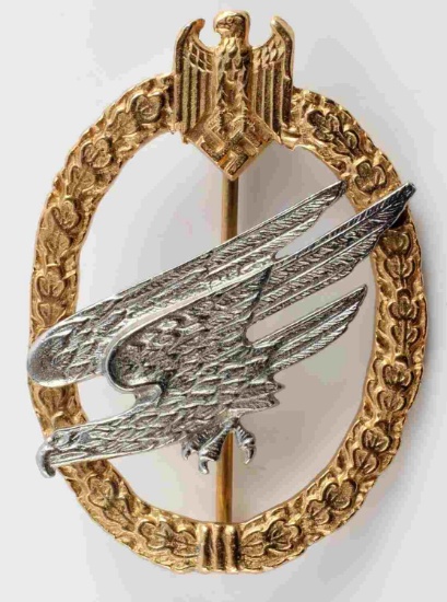 GERMAN WWII LUFTWAFFE PARATROOPER BADGE