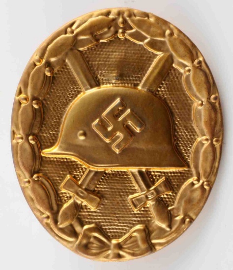 WWII GERMAN THIRD REICH GOLD WOUND BADGE
